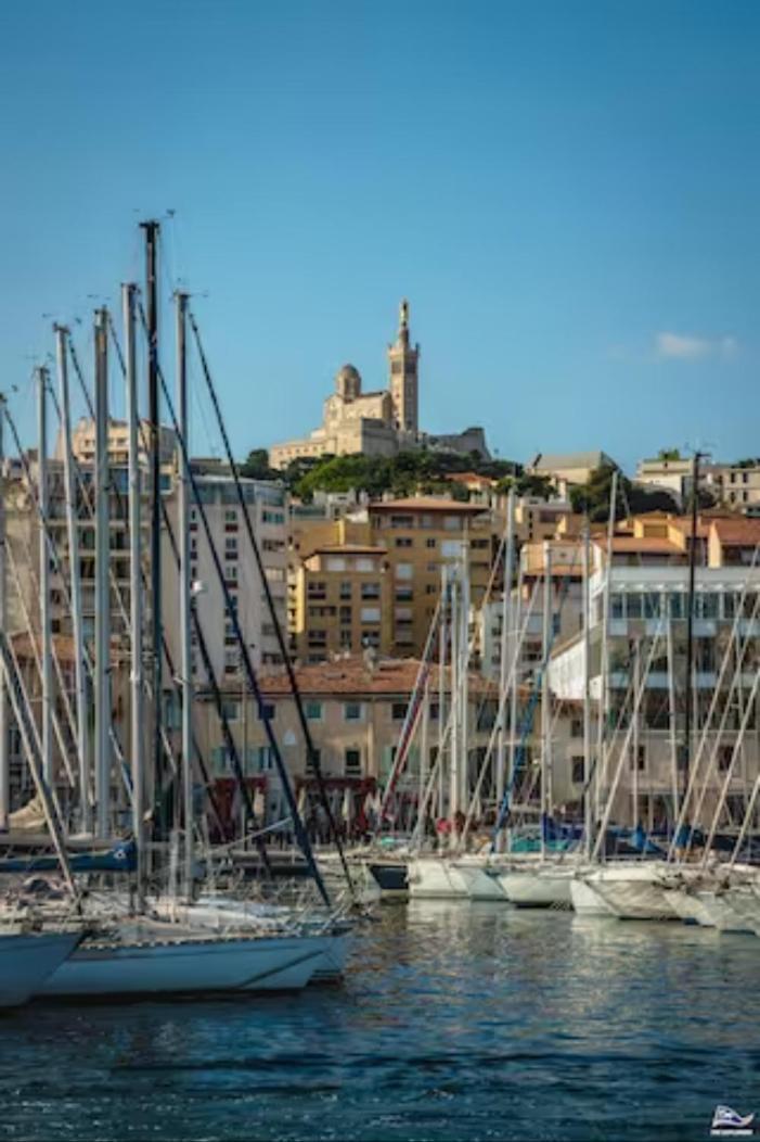 Vue Mer Le Panoramique Vieux-Port De Marseille Ngoại thất bức ảnh