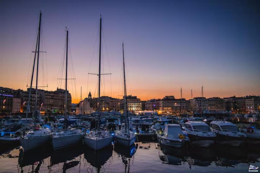 Vue Mer Le Panoramique Vieux-Port De Marseille Ngoại thất bức ảnh